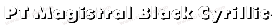 PT Magistral Black Cyrillic字体转换